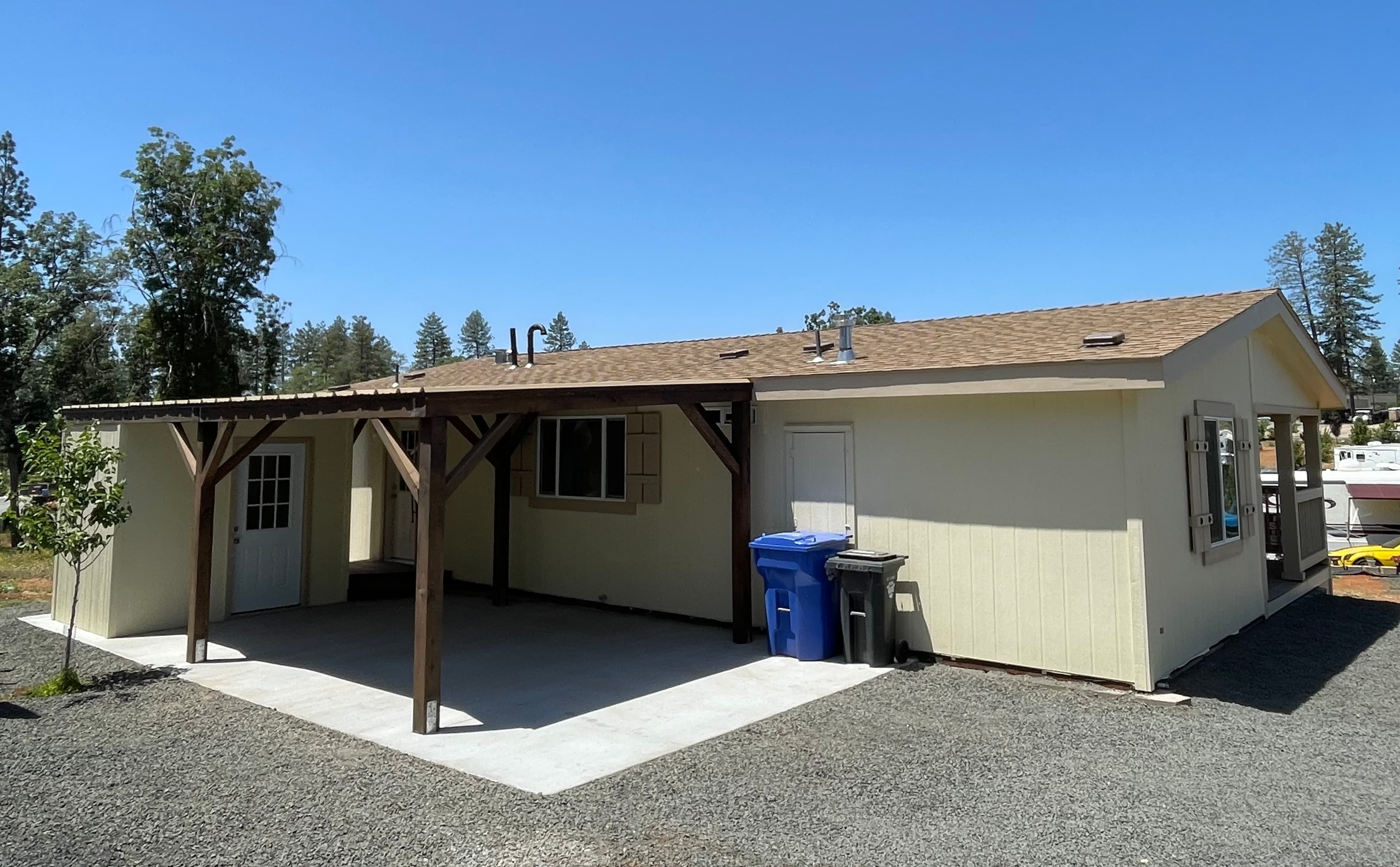 Wider Carports with Paved Access